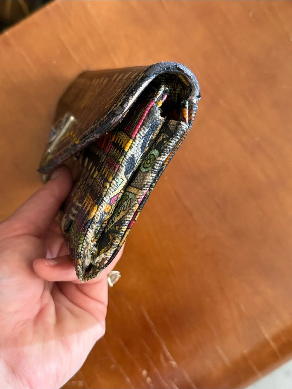 Sacroots Patterned Envelope Wallet